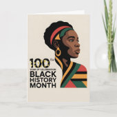 CELEBRATE BLACK HISTORY MONTH Customizable BHM  カード (正面)