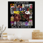 CELEBRATE BLACK HISTORY poster ポスター (キッチン)
