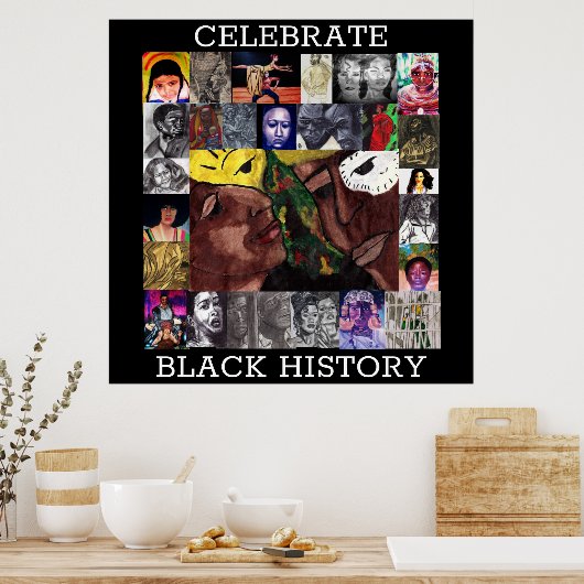 CELEBRATE BLACK HISTORY poster ポスター (キッチン)