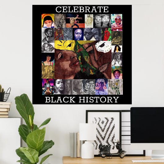 CELEBRATE BLACK HISTORY poster ポスター (ホームオフィス)
