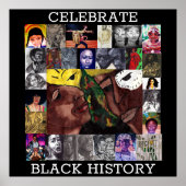 CELEBRATE BLACK HISTORY poster ポスター (正面)