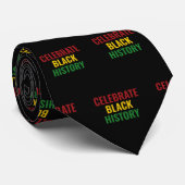 CELEBRATE BLACK HISTORY Red Yellow Green BHM ネクタイ (ロール)