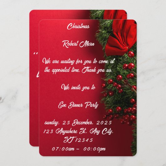 Celebrate Cards 招待状 (正面/裏面)