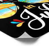 Celebrate Christmas In July Funny Beach Summer Chr ポスター (角)