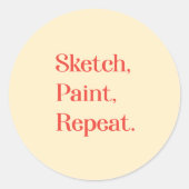 Celebrate Continuous Creation With Playful Mantra ラウンドシール (正面)