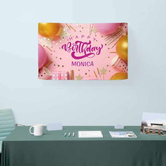 Celebrate! Custom Birthday party  横断幕 (トレードショー)