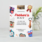 Celebrate Dad: Happy Father's Day Invitation 招待状 (スタンド正面)