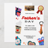 Celebrate Dad: Happy Father's Day Invitation 招待状 (正面/裏面)