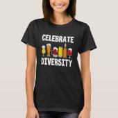 Celebrate Diversity Craft Beer Drink Root Beer  Al Tシャツ (正面)
