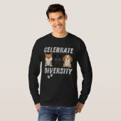 Celebrate Diversity Dogs Men & Women Tシャツ (正面フル)