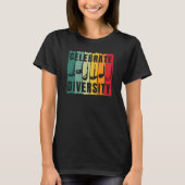 Celebrate Diversity Golf Player Golfing Golfer Gra Tシャツ (正面)