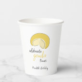 Celebrate Gouda Times Cheese Wheel Birthday Party 紙コップ (正面)