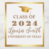   Celebrate Graduation with Custom Wine Labels! ワインラベル (シングルラベル)