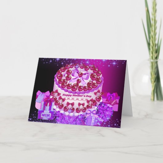 Celebrate Happy Mother's Day Card カード (正面)