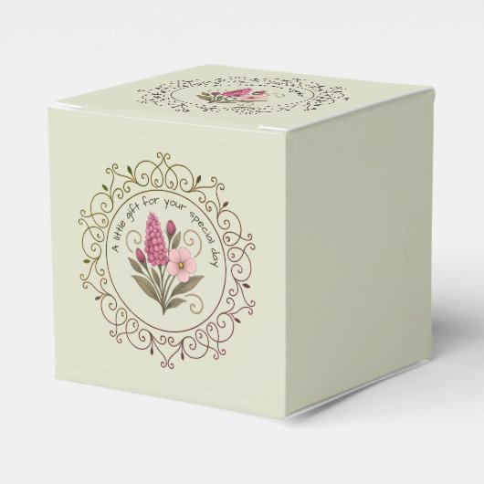 Celebrate in Style – Elegant Balloon Gift Box フェイバーボックス (正面サイド)