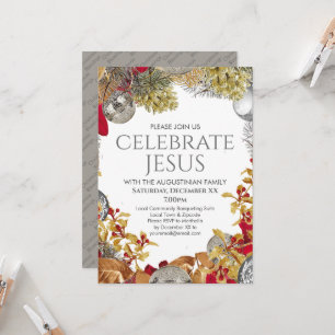 CELEBRATE JESUS クリスチャンリース クリスマスパーティー 招待状
