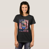 Celebrate July 4th in Style with American Pug Tシャツ (正面フル)