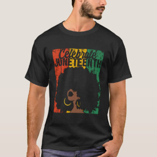 Celebrate Junenth African Colors Tシャツ