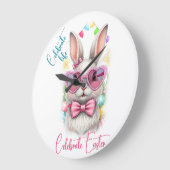 Celebrate life Celebrate Easter ラージ壁時計 (傾斜)