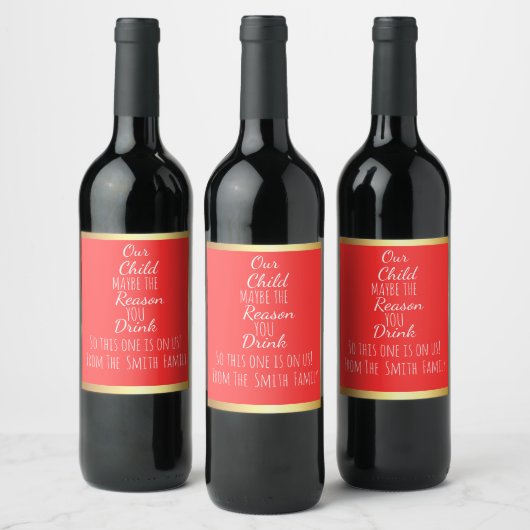Celebrate Life's Milestones with Custom Wine Label ワインラベル (ボトル)