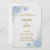 Celebrate love personalised wedding card 招待状 (正面)