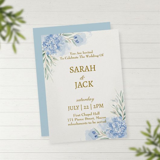 Celebrate love personalised wedding card 招待状