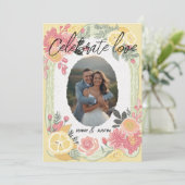 Celebrate Love Personalized Simple Modern wedding 招待状 (スタンド正面)