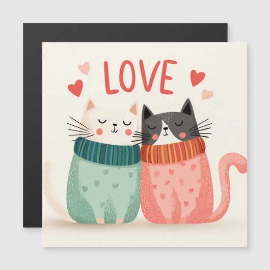 Celebrate love with two cute kitten (正面/裏面)