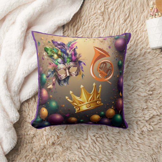 Celebrate Mardi Gras by Sommer Hamilton クッション (ブランケット)