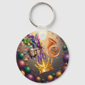 Celebrate Mardie Gras by Sommer Hamilton キーホルダー (正面)