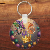 Celebrate Mardie Gras by Sommer Hamilton キーホルダー (正面)