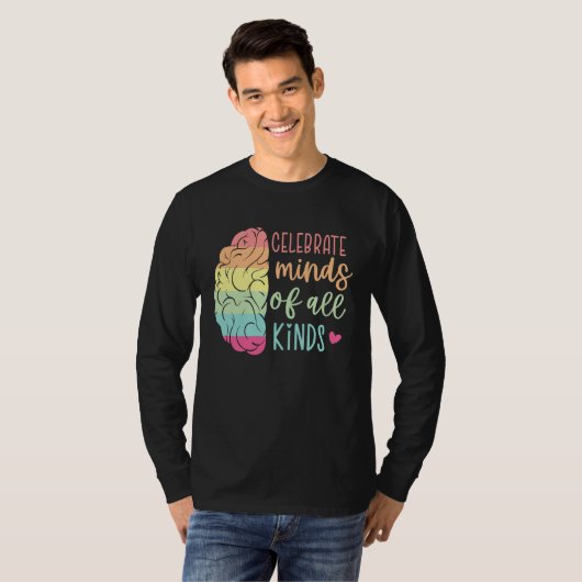 Celebrate Minds Of All Kinds Autism Awareness Mont Tシャツ (正面フル)