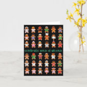 Celebrate Minds Of All Kinds Gingerbread Autism Aw カード (黄色い花)