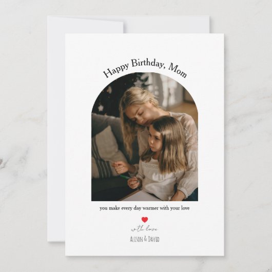 Celebrate Mom with a warm, heartfelt birthday card シーズンカード (正面)