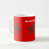 Celebrate Morocco Abroad With Flag コーヒーマグカップ (正面左)