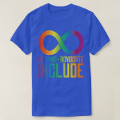 Celebrate Neurodiversity Be Kind Advocate Include5 Tシャツ (デザイン正面)