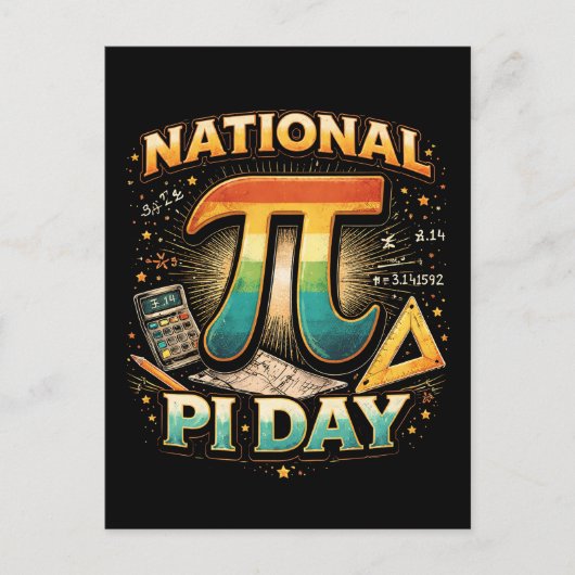 Celebrate Pi ポストカード (正面)