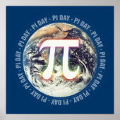 Celebrate Pi Day on Earth | Math ポスター (正面)