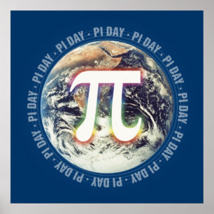Celebrate Pi Day on Earth Math ポスター
