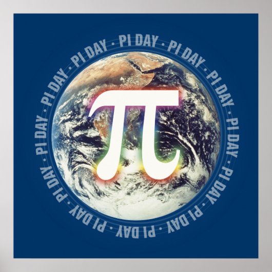 Celebrate Pi Day on Earth | Math ポスター (正面)