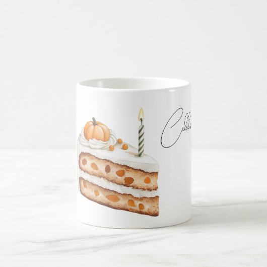 Celebrate Pumpkin Cake Candle   コーヒーマグカップ (中央)