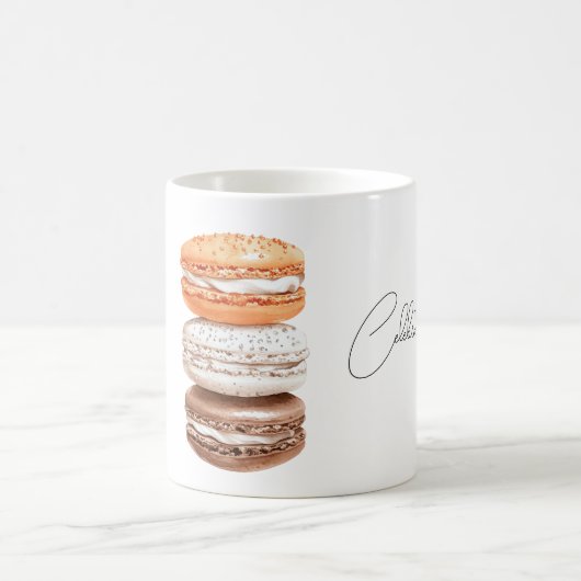 Celebrate Pumpkin Vanilla Chocolate Macaroons コーヒーマグカップ (中央)