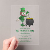 Celebrate St. Patrick's Day アクリル招待状 (インサイチュ (ポータブル))