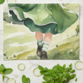  Celebrate St Patrick's Day キッチンタオル (折り畳み)