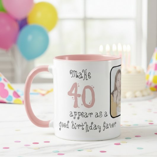 Celebrate the 40th Birthday in Style, Personalized マグカップ
