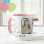 Celebrate the 40th Birthday in Style, Personalized マグカップ