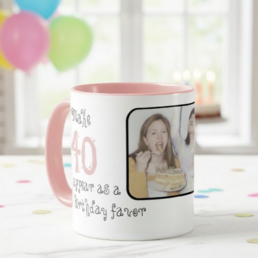 Celebrate the 40th Birthday in Style, Personalized マグカップ