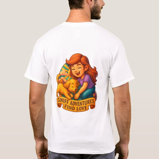 Celebrate the bond between humans and pets & Love Tシャツ (裏面)