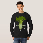 Celebrate the Celery Ironic Food Quote Vegetables Tシャツ (正面フル)