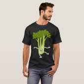 Celebrate the Celery Ironic Food Quote Vegetables Tシャツ (正面フル)
